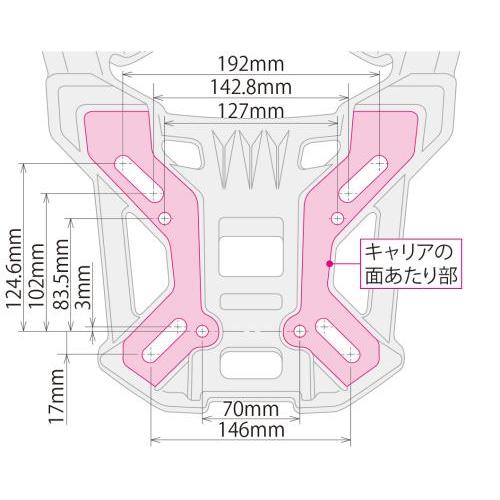 【6月9日出荷】武川 ADV160 リアキャリア(マットブラック塗装) SP09-11-0404_5