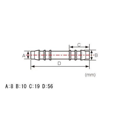 KITACO（キタコ） 【5月19日出荷】キタコ ホースコネクター(I型) /8mm