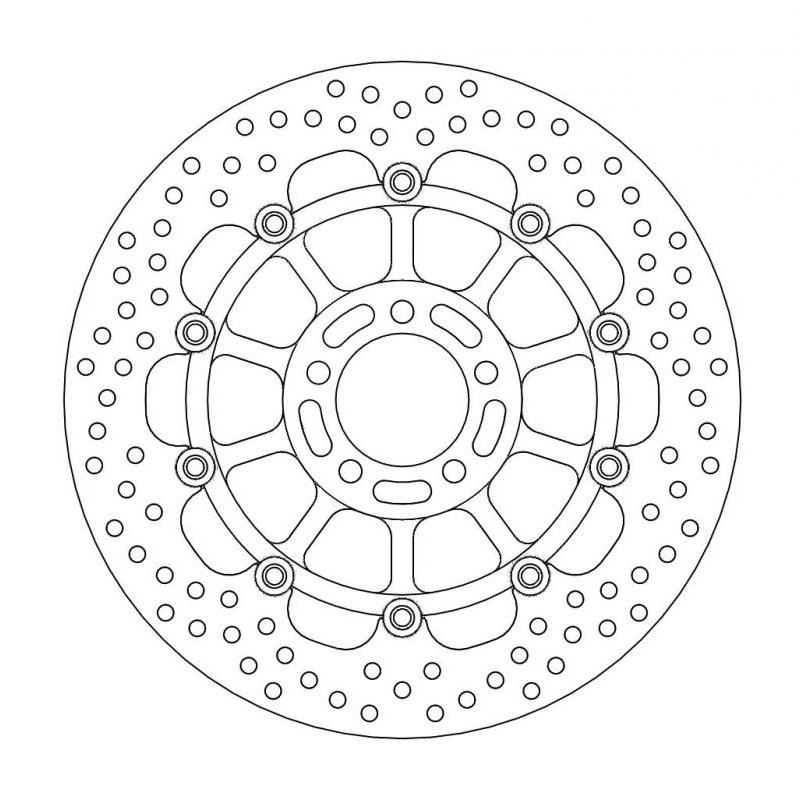 モトマスター ZRX1200R/ZEPHYR1100RS他 フロントディスク ヘイロー