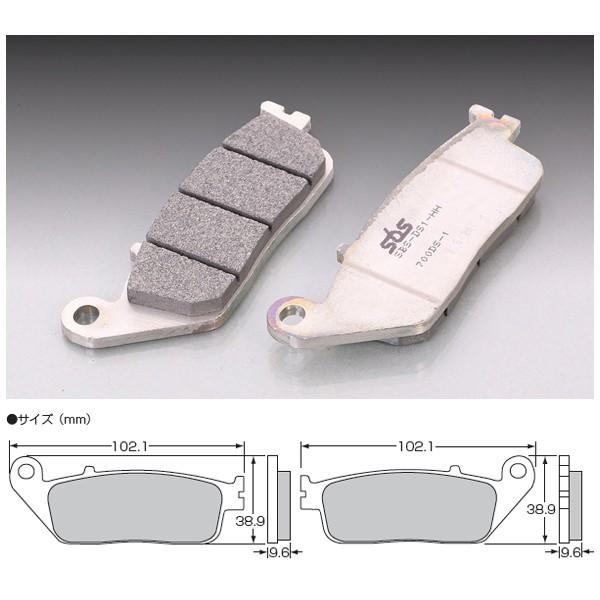 【4月8日出荷】キタコ SBSブレーキパッド 700DS-1 フロント用 CBR250R/CBR400R/400X/CB650F等 777-0700091