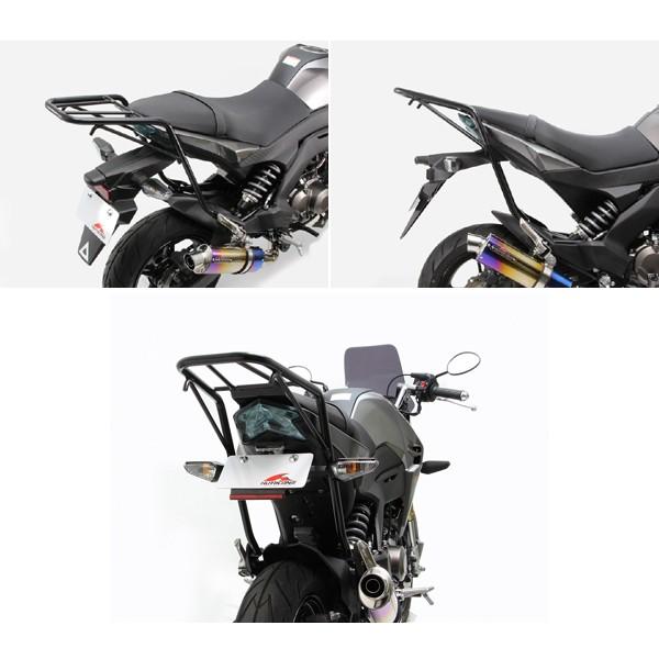 【5月8日出荷】ハリケーン リアキャリア ブラック Z125PRO ブラック HA6311B_2