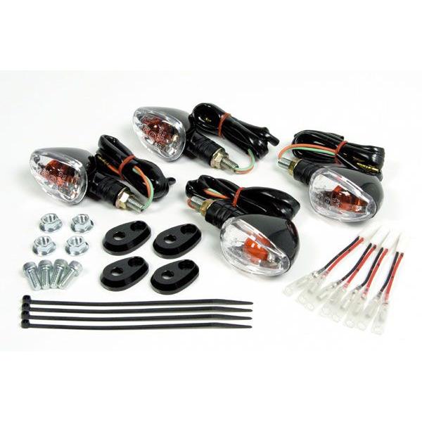 【4月25日出荷】武川 ウインカーSET(4P/BK) ニンジャ250R　05-08-0282