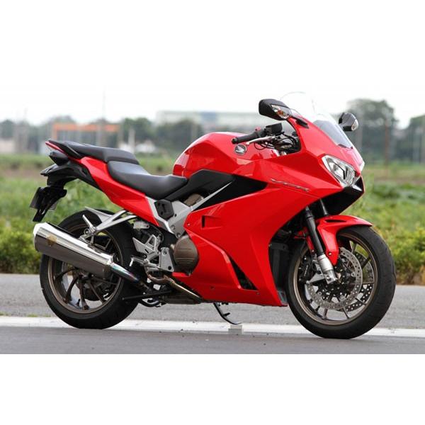 アールズギア VFR800 マフラー VFR800F/X('14〜)用　ワイバン スリップオンマフラー[クロスオーバルチタン]　WH21-03XT