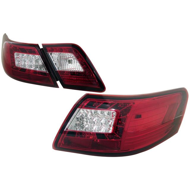 LED テール ランプ クローム インナー レッド＆クリスタル レンズ ACV40/45 カムリ 商品レビュー投稿で保証6ヶ月延長