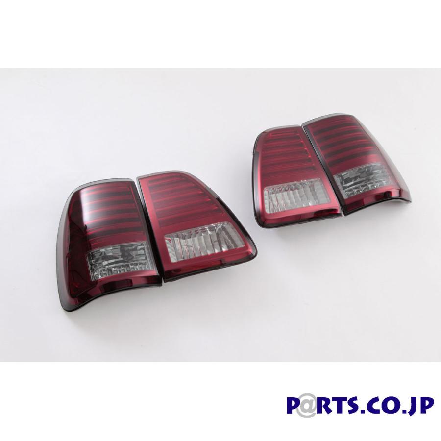 LEDテール レッド/スモーク 98-07 100系 ランクル 商品レビュー投稿で保証6ヶ月延長