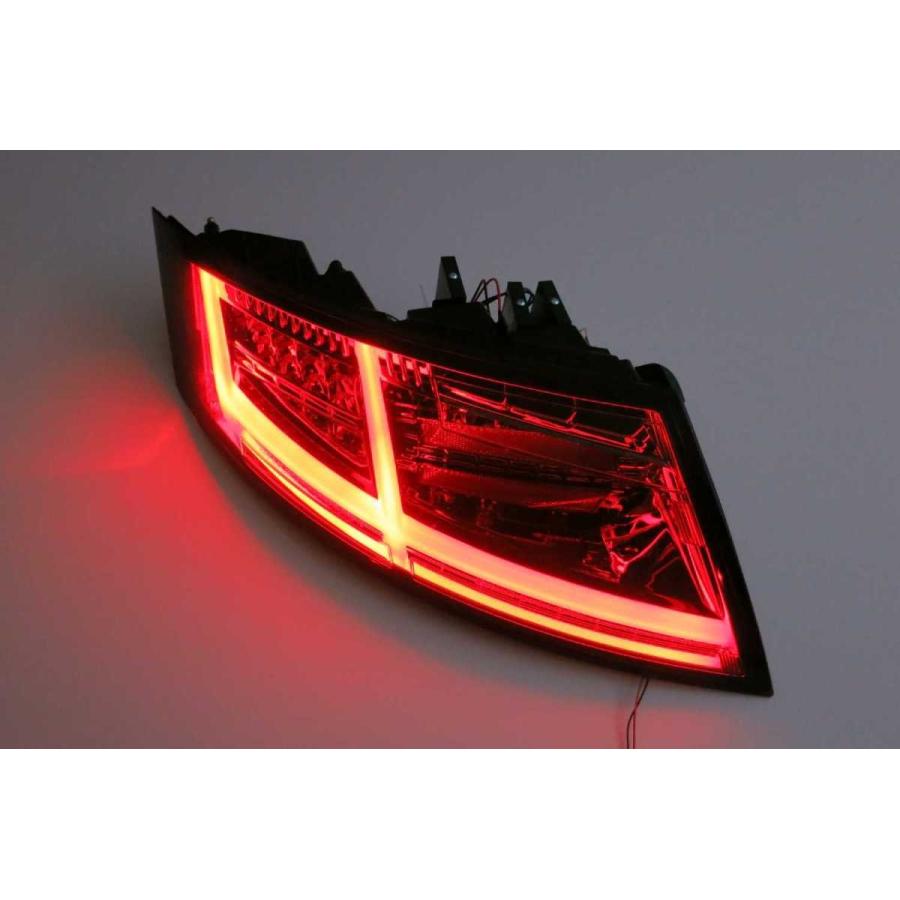 アウディ　TT8J Sonar製LEDテールライトレッドスモーク　左右セット 特別訳あり特価】 アウディ 左右セット LEDテールライトレッド
