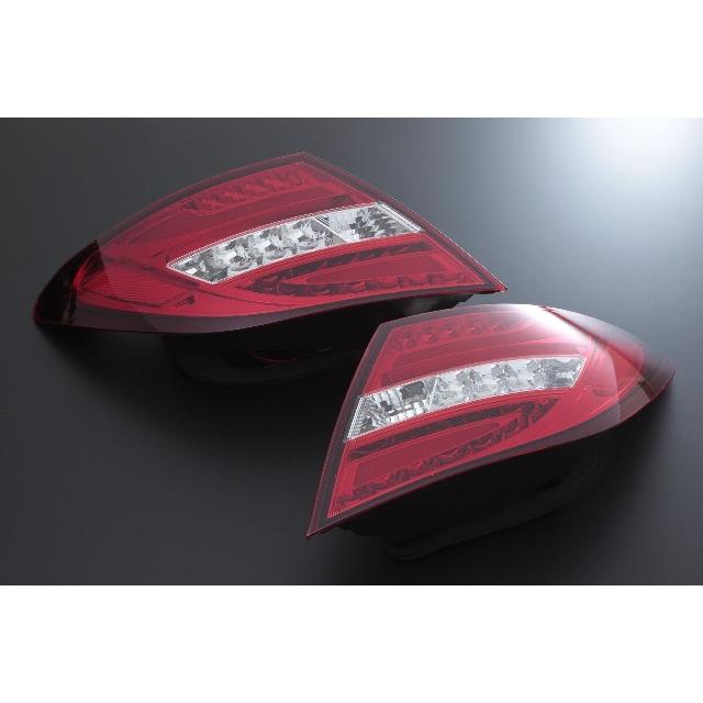 LED ライトバー テール レンズ レッド&クリア 07-11BENZ W204 C-CLASS 前期 商品レビュー投稿で保証6ヶ月延長