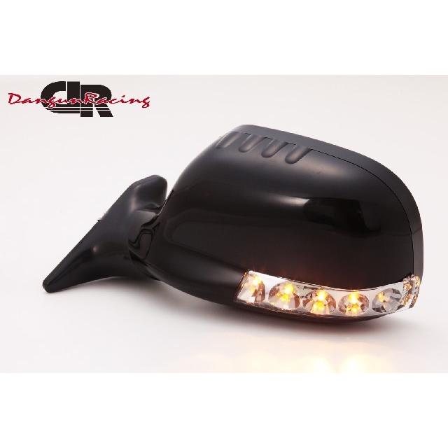 ドアミラー サイトミラー SUVミラーLED ブラック オートマチック LHD