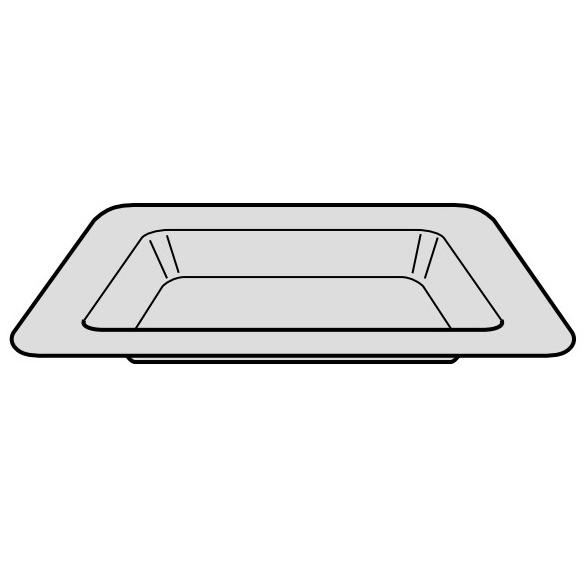 TOSHIBA（東芝） 電子レンジ 角皿（深皿） 325GP036 : パーツコム