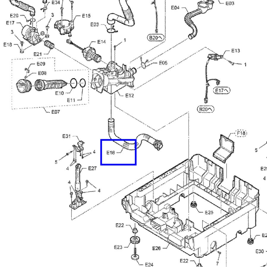 Panasonic（パナソニック） 洗濯乾燥機 内部排水ホース AXW2DK8RT0