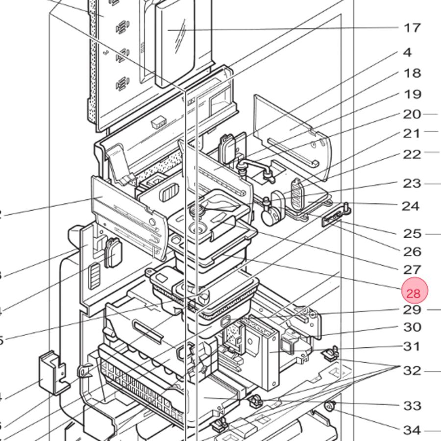 三菱 MITSUBISHI 冷蔵庫 給水タンクセット M20KL0520