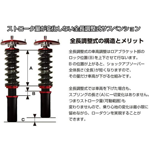 BLITZ サスペンションキット 一式 BLITZ（ブリッツ） BLITZ DAMPER ZZ-R車高調整キット前後セット Z12
