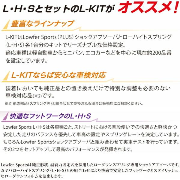 KYB Lowfer Sportsショック＆サスキット LA310FプレオプラスFA/LA/GA