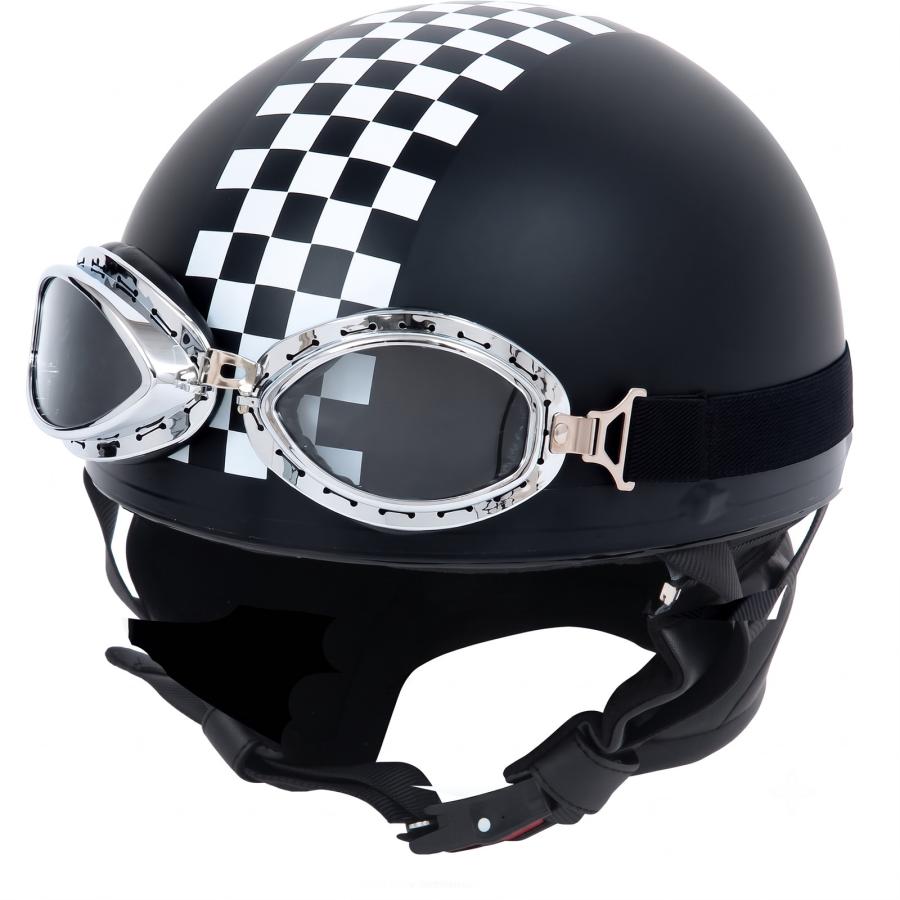 モトボワットBB ハーフ ヘルメット ビンテージ マットブラック