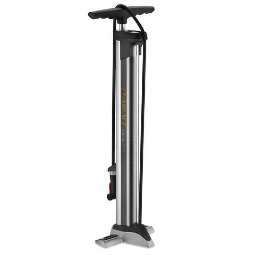 AIRACE INFINITY DG アルミフロアポンプ デジタルゲージ付 シルバー 米 仏 バルブ 対応 自転車 空気入れ 携帯 AIRACE INFINITY DG アルミフロアポンプ デジタルゲージ付 シルバー 米
