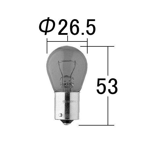 KOITO(コイト) 4570A 12V21W BAU15s アンバー 自動車 電球 : パーツ