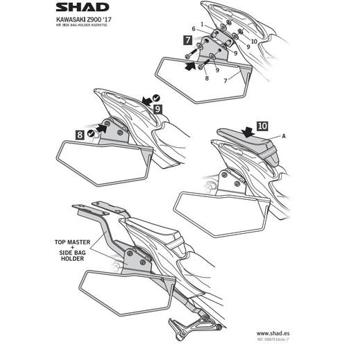SHAD(シャッド) サイドバッグホルダーキット Z900(17-24) K0Z997SE 