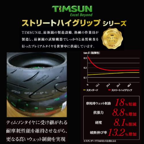 TIMSUN(ティムソン) ストリートハイグリップ TS689 90/90-10 50J TL