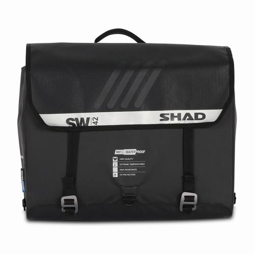 SHAD バイク 防水 サイドバッグ SW42 アドベンチャー 50Lブラック 