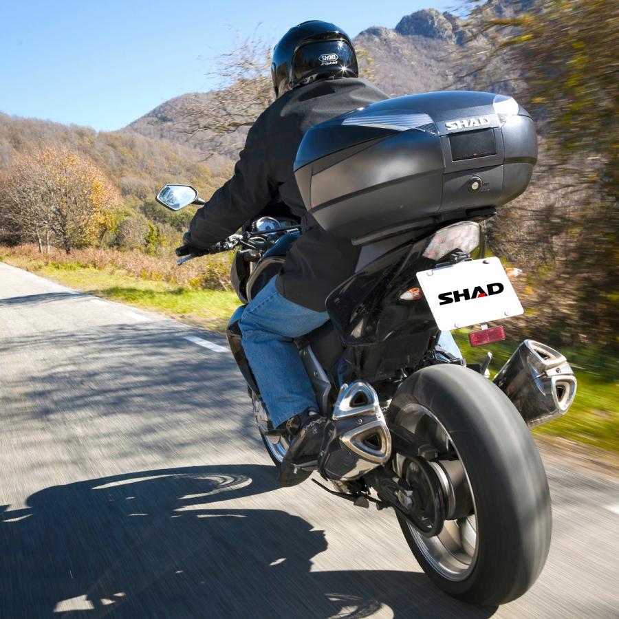 SHAD(シャッド) SH48 トップケース ダークグレー D0B48300 バイク