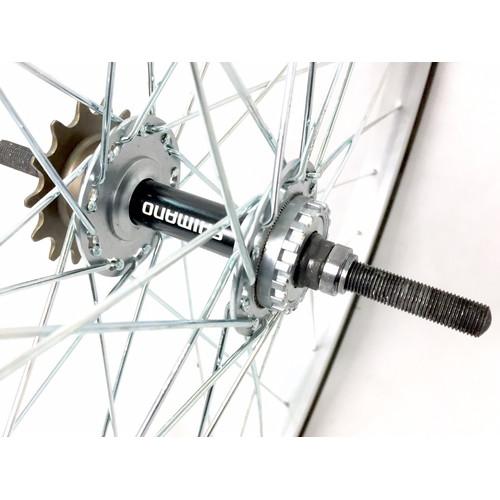 ママチャリ後輪26インチ 26インチ 自転車 26×1 3/8 14T 37-590 後輪リム完組 ローラー用