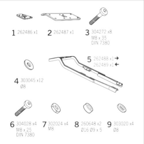 SHAD フィッティングキット Z400(19-24) K0Z449ST シャッド リア