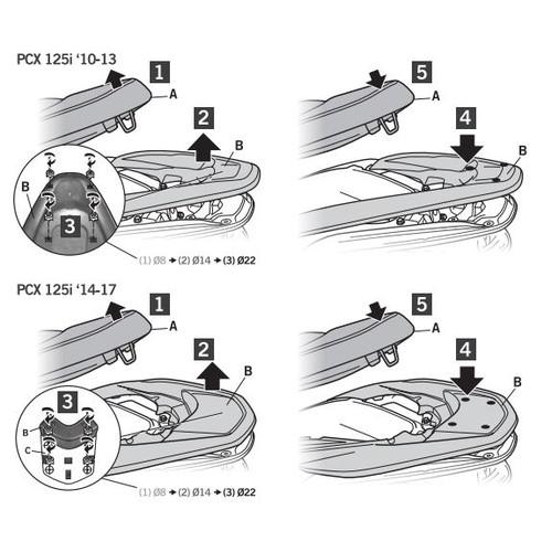 SHAD(シャッド) トップマスターフィッティングキット PCX125/150/160