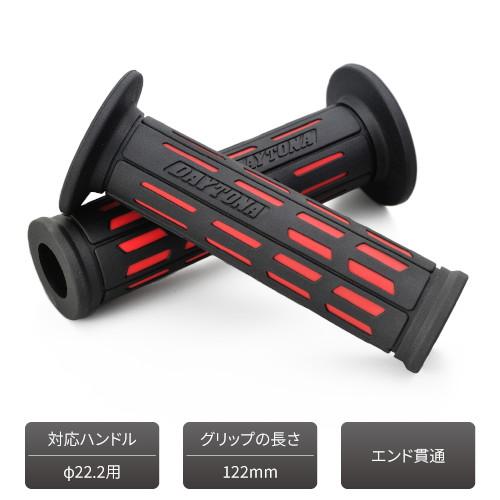 確認用〈2〉 DAYTONA グリップ GRIPPY GRIP GG-D-TAPERD-SP エンド貫通 φ22.2用