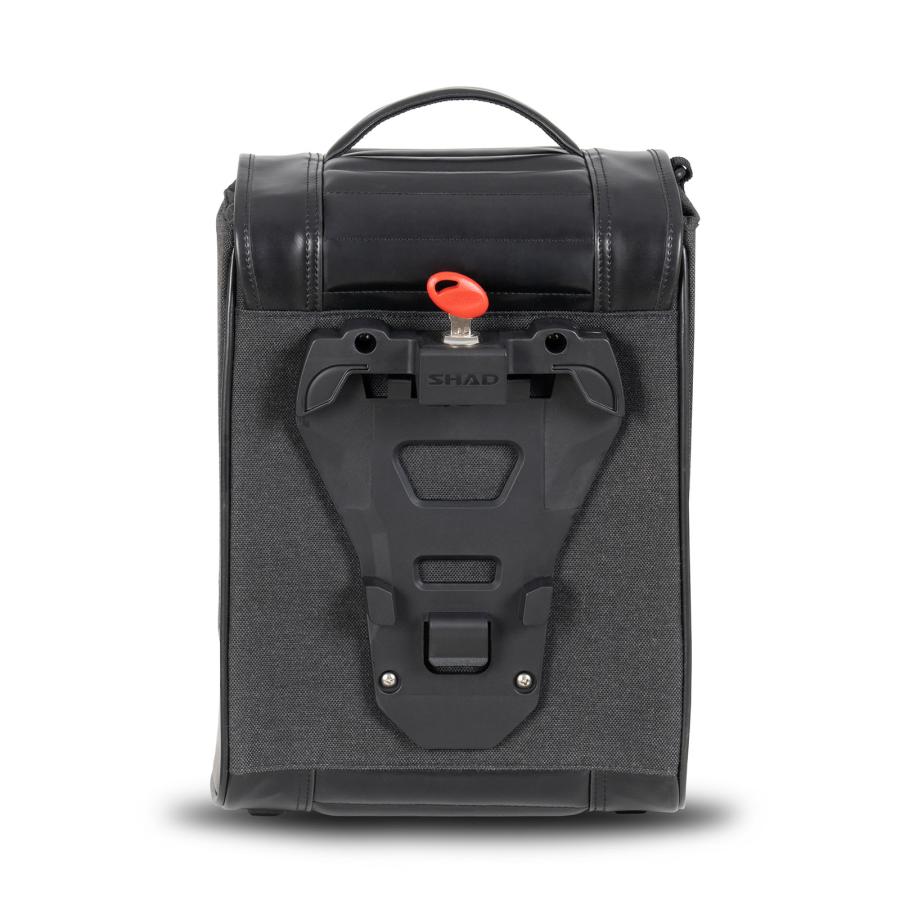 SHAD(シャッド) SR38 カフェレーサー サイドバッグ ブラック 10L 