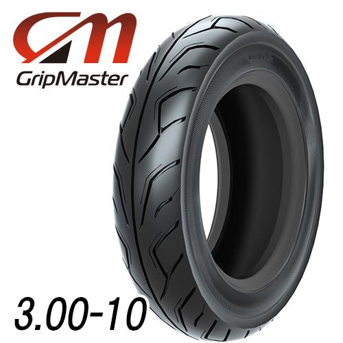 GripMaster GM700 3.00-10 42J TL フロント/リア バイク タイヤ 前後