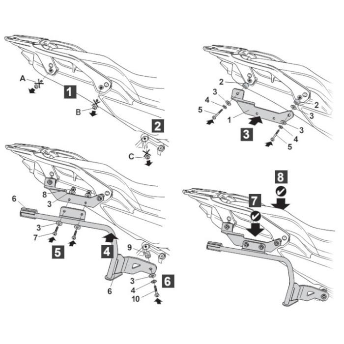 SHAD(シャッド) 3Pシステムフィッティングキット XL750トランザルプ(23