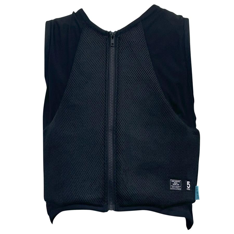 FIVES 気化熱ベスト ブラック M バイク アンダー・インナーウェア