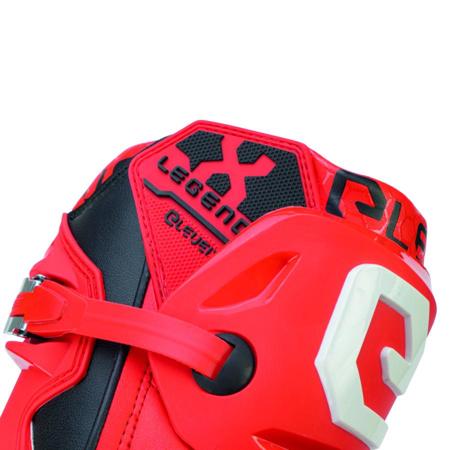 Eleveit X レジェンド オフロードブーツ レッド 26.0cm 保護 林道