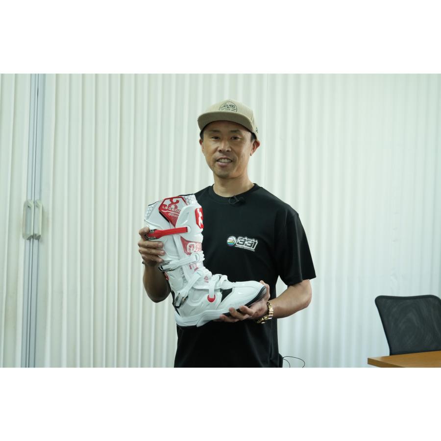 Eleveit X レジェンド オフロードブーツ レッド 26.0cm 保護 林道