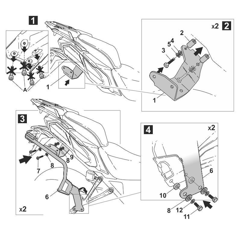SH23フィッティングキット　SHAD SHAD(シャッド) 【セット品】SH23 サイドケース+フィッティング