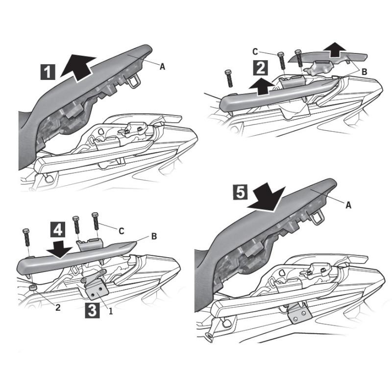 SHAD(シャッド) 3Pシステムフィッティングキット NX400(24-25)/NX500