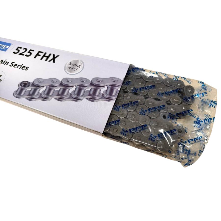 PFP(ピーエフピー) X-ringチェーンシリーズ 525FHX-110L スチール バイク チェーン_1
