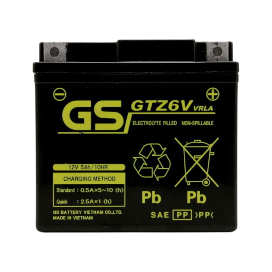 新車外し　GTZ6V 新品バッテリー GS Battery Vietnam GTZ6V (YTZ6V互換)(液入充電済) 070Y56 バイク