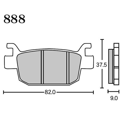 RK Japan FINE ALLOY 55(ファインアロイ55) ブレーキパッド FA5 888