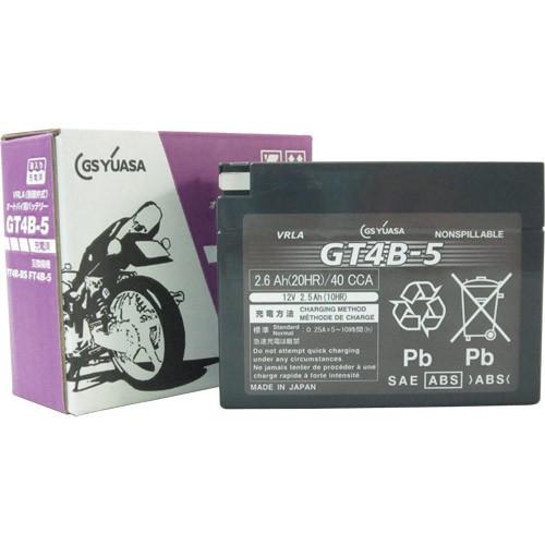 GSユアサ GT4B-5(液入充電済) VRLA(制御弁式)バッテリー バイク 密閉型