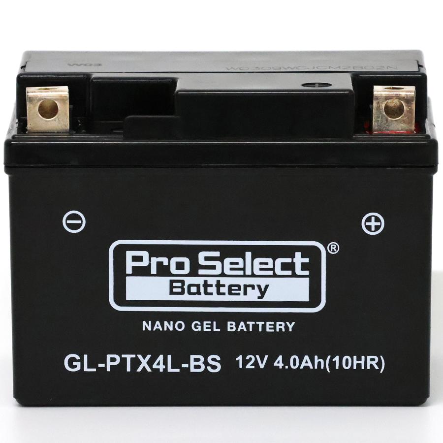 ProSelect バイク バッテリー GL-PTX4L-BS ナノ・ジェルバッテリー
