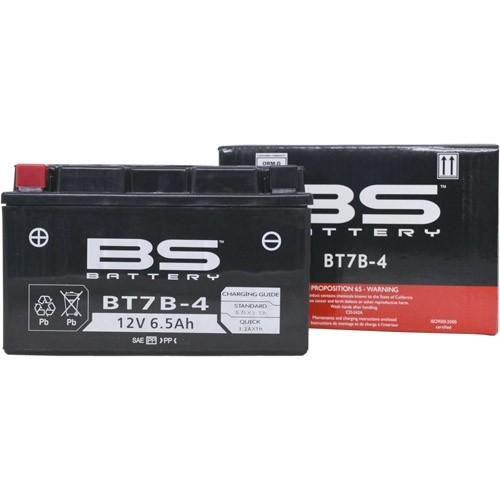 BSバッテリー(ビーエスバッテリー) バイク バッテリー BT7B-4 (YT7B-BS、GT7B-4 互換) 密閉型MFバッテリー