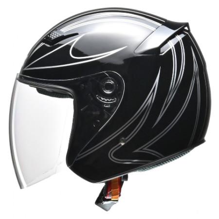 リード工業(LEAD) バイク STRAX(ストラックス) SJ-9 ジェットヘルメット ブラック L｜partsdirect｜02