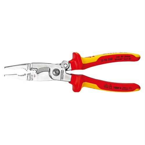 【在庫処分】KNIPEX(クニペックス) 1396-200 絶縁エレクトロプライ KNIPEX(クニペックス) 1396-200 絶縁エレクトロプライヤー(スプリング