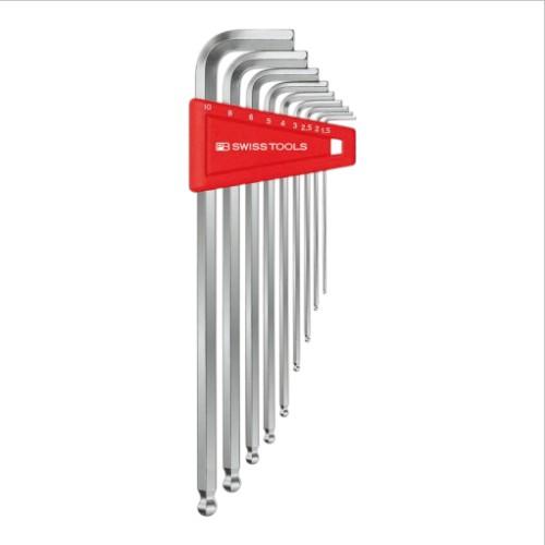 未使用 PB Swiss Tools 212LH-10 六角レンチ ロング 9本 PB SWISS TOOLS 212LH-10 ボール付ロング六角レンチセット パックなし