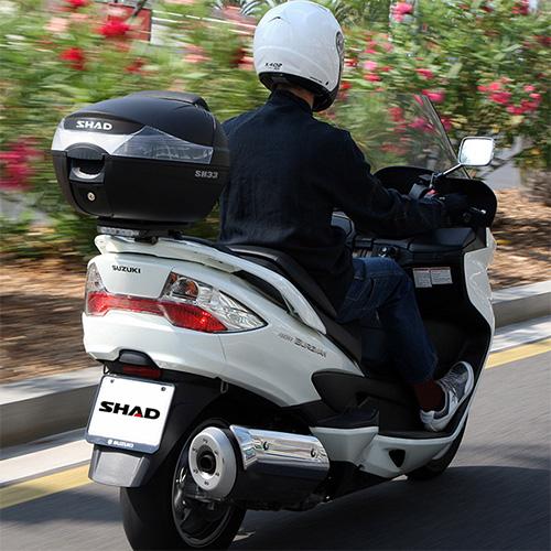 SHAD(シャッド) バイク トップケース リアボックス 33L 無塗装ブラック