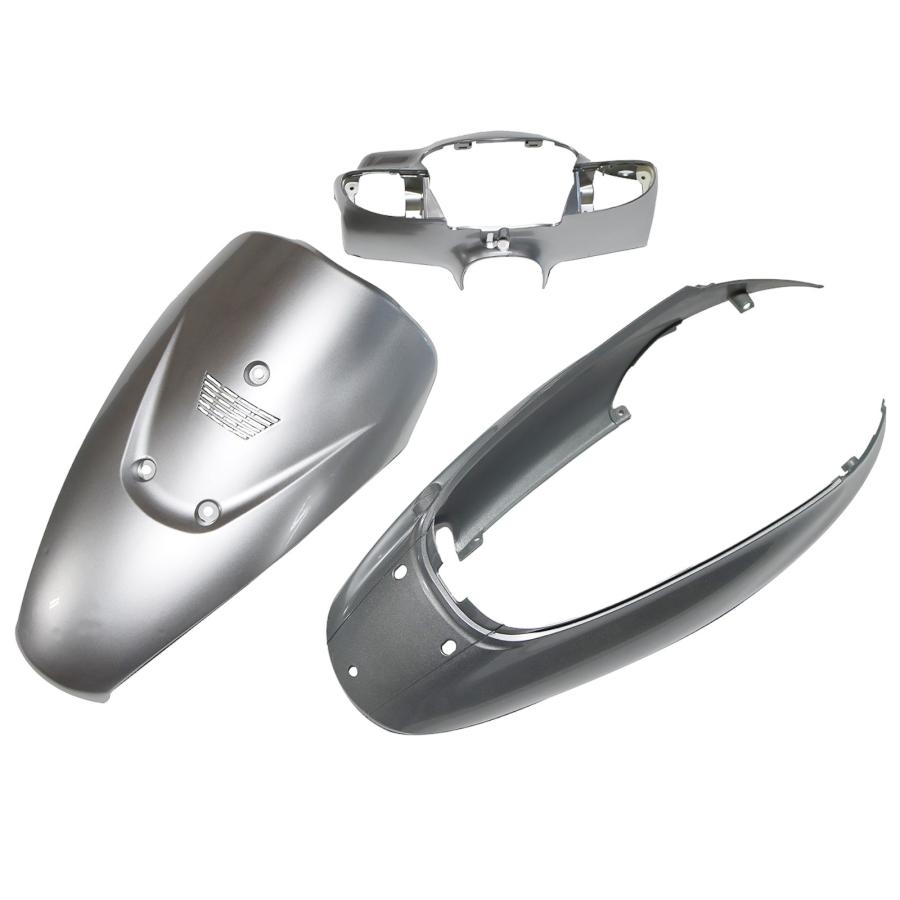 スズキ レッツII 社外パーツ スズキ レッツ2 CA1PA/CA1PB 最終型 シルバー 外装 3点 カウル セット