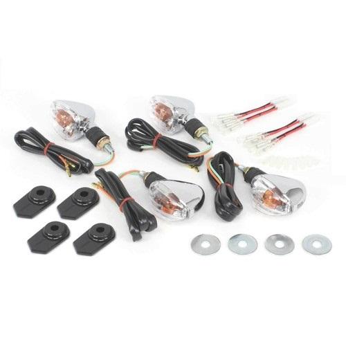SP武川(スペシャルパーツ武川) ストリームライン ウィンカーキット (メッキ/8mm) 05-08-0415 バイク ウインカー