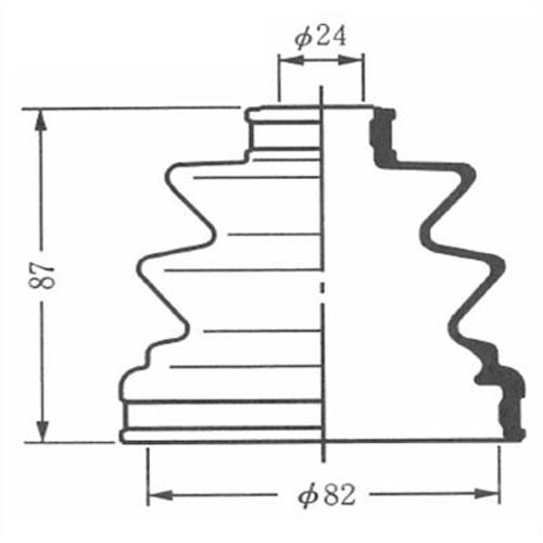 Seiken(セイケン) 600-00082 (SB82) ドライブシャフトブーツキット