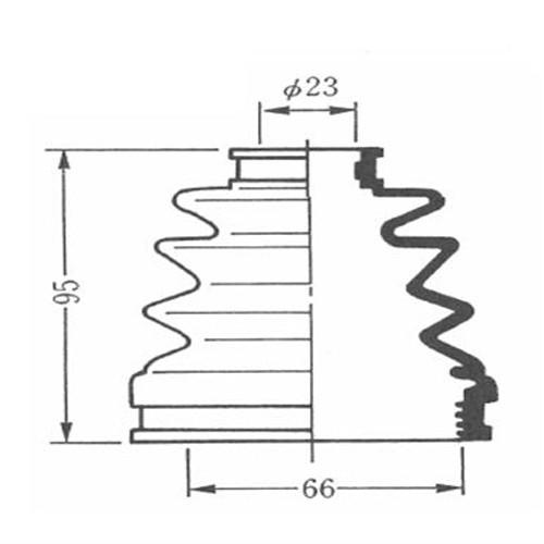 Seiken(セイケン) 600-00077 (SB77) ドライブシャフトブーツキット